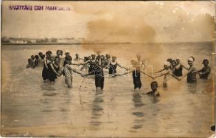 1929 Mangalia, bathers. photo (fl)