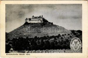 Krasznahorkaváralja, Krásnohorské Podhradie (Rozsnyó, Roznava); Krasznahorka büszke vára "Krasznahorka-Váralja visszatért 1938" / Hrad Krásna Horka / castle (EK)