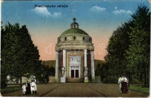 1917 Krasznahorkaváralja, Krásnohorské Podhradie (Rozsnyó, Roznava); Andrássy mauzóleum. Fuchs József kiadása / mausoleum (EK)