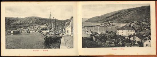 ca 1900 Quarnero - Fiume (Rijeka) 20 képet tartalmazó leporello, Divald Károly kiadása Budapest. Kia...
