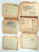 Vegyes külföldi és magyar újság tétel, sérültek