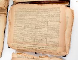 Vegyes külföldi és magyar újság tétel, sérültek