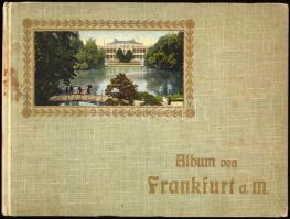 Album von Frankfurt am Main enhaltend 40 der schönsten Ansichten. 40 t Festett egészvászon kötésben 24x19 cm