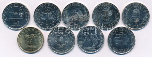 2004-2018. 50Ft (8xklf) forgalmi emlékpénz + 2020. 20Ft Cu-Ni-Zn "Tisztelet a hősöknek" T:AU