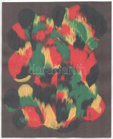 Jelzés nélkül: Afrikai tánc. Olaj, papír. 28x23 cm