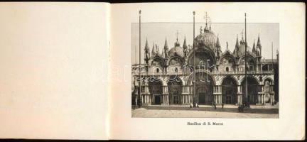ca 1900 Venezia album. S. Rosen, Librairie. 16 képet tartalmazó füzet. Szecessziós, dombornyomott ka...
