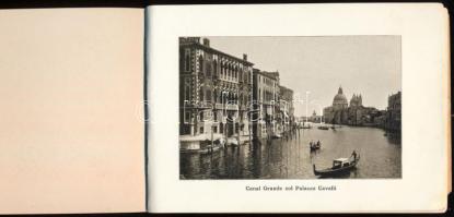 ca 1900 Venezia album. S. Rosen, Librairie. 16 képet tartalmazó füzet. Szecessziós, dombornyomott ka...