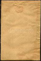 1922-1936 Régi emlékkönyv, Losoncon és Budapesten kelt bejegyzésekkel, rajzokkal, lapszéli ázásnyomokkal