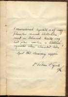 1930-1968 Emlékkönyv sok bejegyzéssel és rajzzal, köztük P. Tátrai Gyula (1914-1975) pap, ferences szerzetes 1943-as bejegyzésével (a II. világháború alatt segített az üldözötteken, vatikáni kapcsolatain keresztül menlevelek beszerzésével, hamis keresztlevelek kiállításával, az üldözöttek bújtatásával)