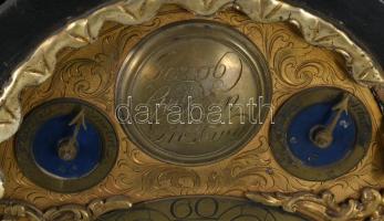 Szekrényóra, (kandallóóra) XVIII. sz. Pozsony, "Jacob Gulden Pressburg" órásmester felirat...