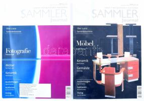 2012 Sammler Journal 2 darab száma, bútorok, kerámiák, fotók, stb. témában.