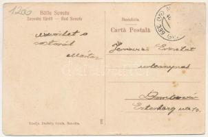 1940 Szovátafürdő, Baile Sovata; Fürdőzés a Medve-tóban. Borbély Gyula kiadása / Scaldarea in Lacul ...