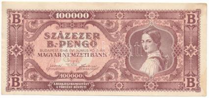 1946. 100.000BP T:AU,XF hajtatlan, de foltokkal Adamo P36