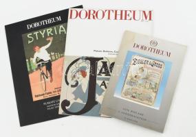 1994-2004 3 db Dorotheum plakát és reklám árverési katalógus