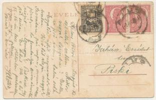 Nagyenyed, Aiud; Látkép a fegyházzal. Lázár Adolf kiadása / view with the jail (fl)