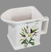 Vintage virágmintás kiöntő, hibátlan, m: 9 cm