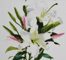 Vintage virágmintás kiöntő, hibátlan, m: 9 cm