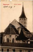 1908 Nagyenyed, Aiud; Református templom. Winkler János kiadása / Calvinist church (b)
