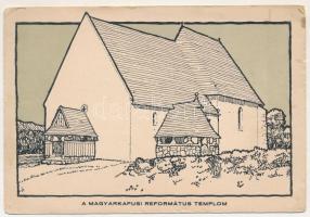 Magyarkapus, Capusu Mare; Református templom / Calvinist church (szakadások / tears)