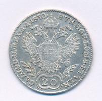 Ausztria 1830A 20kr Ag "I. Ferenc" T:XF ph. Austria 1830A 20 Kreuzer Ag "Franz I" C:XF edge error Krause KM#2145