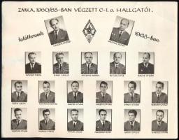 1963 Zalka Máté Katonai Akadémia tablóképe 24x16 cm