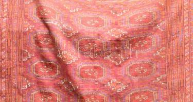 Antik kézzel csomózott kaukázusi szőnyeg, kopással, sérüléssel, cca 225x24 cm /// KIZÁRÓLAG SZEMÉLYE...