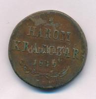 1849NB 3kr Cu T:VF ph., karc, patina, lakkozott Adamo B1.1