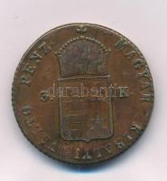1849NB 3kr Cu T:VF ph., karc, patina, lakkozott
Adamo B1.1