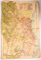 1909 Térképfüzet I. rész, Budapesti elemi népiskolák III. osztálya számára, szerk.: Ágotai Béla és Kogutowicz Manó, képekkel, színes térképekkel, 30p. Kissé sérült papírkötésben