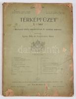 1909 Térképfüzet I. rész, Budapesti elemi népiskolák III. osztálya számára, szerk.: Ágotai Béla és K...
