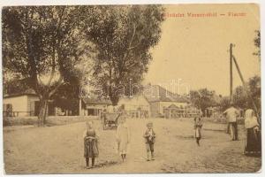 1914 Varannó, Vranov nad Toplou; Piac tér, Frankel Márk üzlete. W.L. 2824. / market square, shops (fa)
