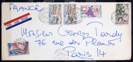 15 db levél, ebből 13 Francia Polinézia, közepes berakóban