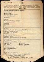 1947 Brazil munkakönyv magyar személy részére, hozzá magyar hivatalos fordítás