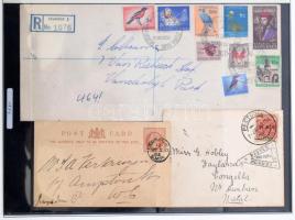 Dél-Afrikai Köztársaság 70 db főleg modern levél, FDC albumban