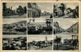 Királyhelmec, Helmec, Kralovsky Chlumec; részletek, Csonkavár / multi-view postcard with castle ruins (szakadás / tear)