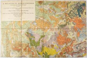 1920 A Balaton-tó környékének részletes geológiai térképe 4 lapon. A nagyméltóságú m. kir. földmüvel...