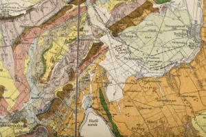 1920 A Balaton-tó környékének részletes geológiai térképe 4 lapon. A nagyméltóságú m. kir. földmüvel...