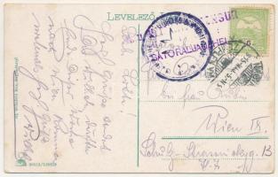 1915 Nagymihály, Michalovce; Arany Bika szálloda, Apolló gyógyszertár, Kossuth Lajos utca, Gambrinus...