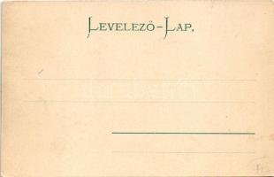 Poprád (Magas-Tátra, Vysoké Tatry); Fő tér, evangélikus templom, régi harangtorony, szlovák népvisel...