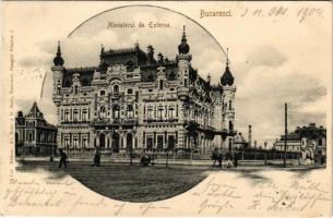 1904 Bucharest, Bukarest, Bucuresti, Bucuresci; Ministerul de Externe / Foreign Ministry, street view. Editura Ad. Maier &amp; D. Stern