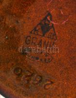 Gárnit 2 darab Épgép munkást ábrázoló korsó, jelzett, hibátlan, m: 12,5 cm