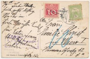 1916 Szászrégen, Sächsisch-Regen, Reghin; Magyar fakereskedelmi r.t. fűrésztelepe. Bischitz J. kiadá...