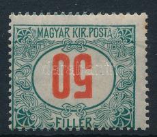 1915/1922 Kisegítő portó 50f fordított értékszámmal (40.000) (apró rozsda, kis törés / minor stain, small fold)
