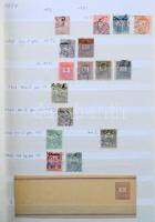 1871-1959 Gyengécske magyar gyűjtemény maradvány, jó minőségű 20 fehér lapos A/4 berakóban