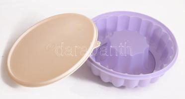 Tupperware tortatartó, jelzett, d: 24 cm