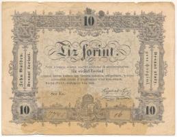 1848. 10Ft "Kossuth bankó" "Ee. 7745 16" T:VG Adamo G111