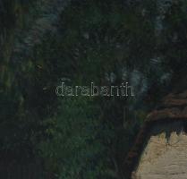 Paál Albert (1895-1968): Erdőszéli tanya, 1922. Olaj, vászon, jelezve jobbra lent. Hátoldalán Paál A...