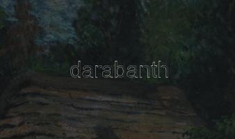 Paál Albert (1895-1968): Erdőszéli tanya, 1922. Olaj, vászon, jelezve jobbra lent. Hátoldalán Paál A...