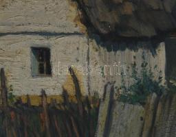 Paál Albert (1895-1968): Erdőszéli tanya, 1922. Olaj, vászon, jelezve jobbra lent. Hátoldalán Paál A...