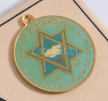 Santiago Richter Lodge "La Fraternidad" No. 62 Tel Aviv Israel szabadkőműves plakett, 15×1...